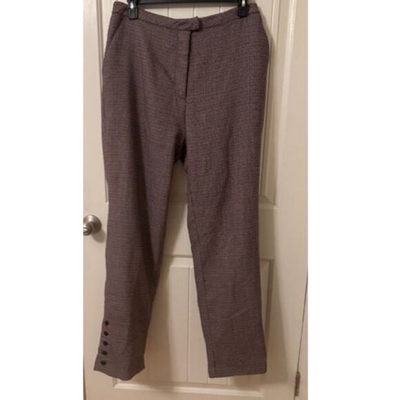 LPA Slim Trouser in Khaki & Maroon XL - Picture 4 of 9